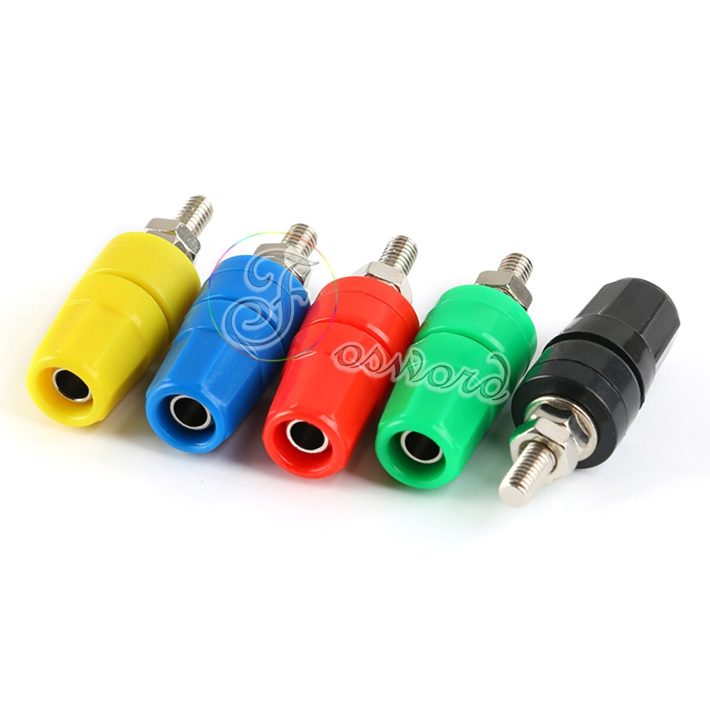 Φ4 Banana Plug Jack Binding Post Male Socket Terminal Panel Speaker Coupler Lot