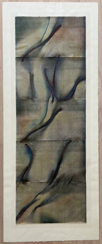 Stephanie Weber - original, signed, mixed media on paper "Elements on Paper"