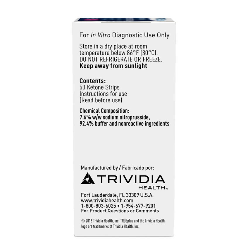 TRUEplus� Ketone Test Strips