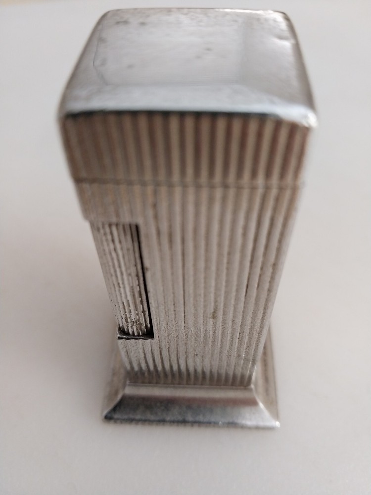Vintage Mid-Century Dunhill Silver Plate Rollalite Table Lighter
