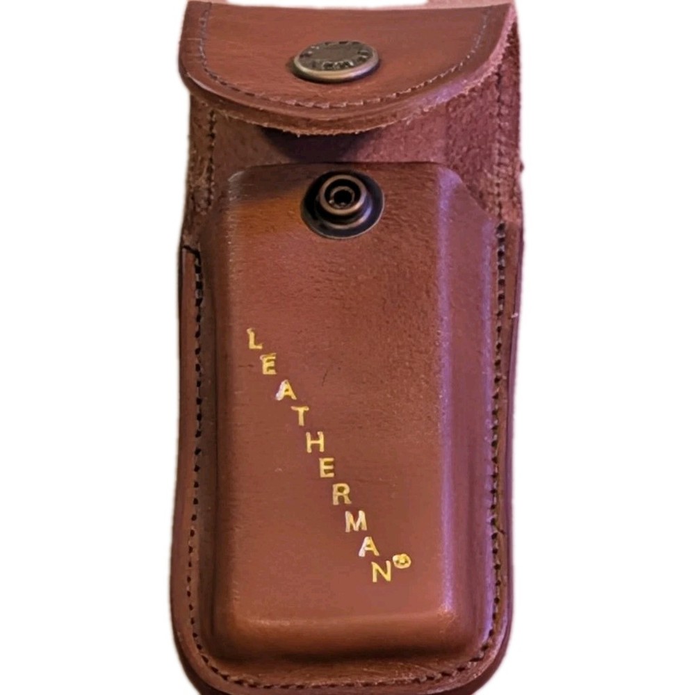 LEATHERMAN, Heritage Leather Snap Sheath for Multi-Tools, Brown, Medium