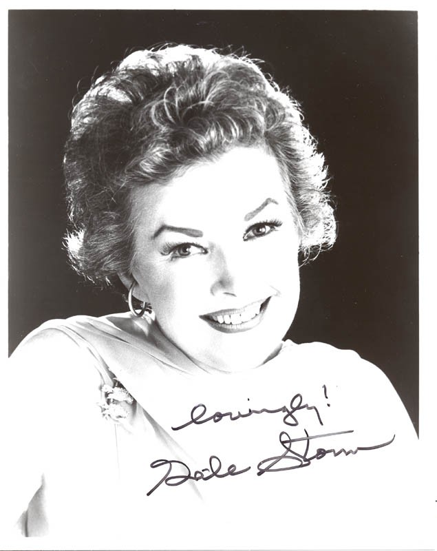 GALE STORM - PHOTOGRAPH SIGNED