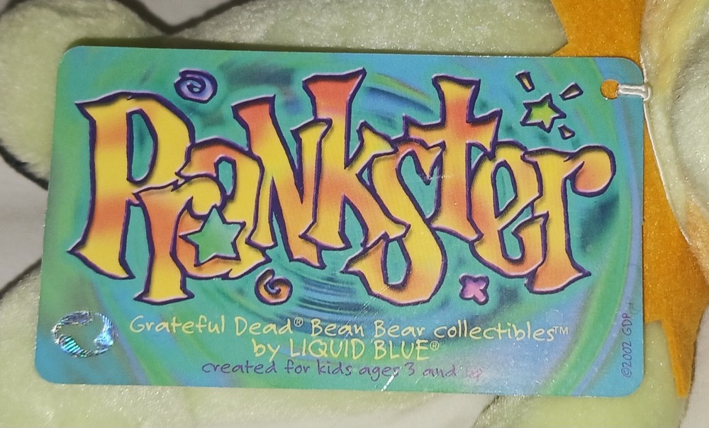 Grateful Dead Bean Bear Jester PRANKSTER 2002 Edition 9