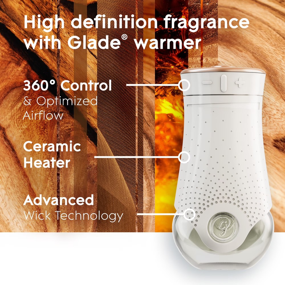 Glade PlugIns Scent Oil Oak Amber Refills 5 Pack