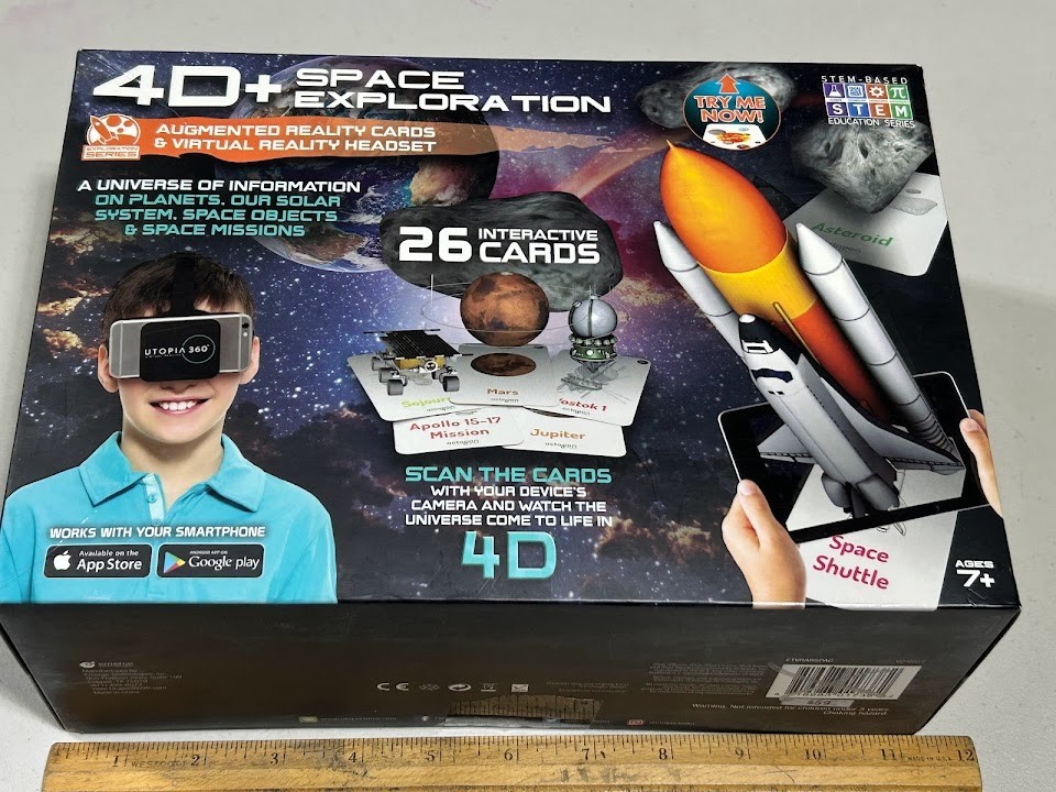 STEM 4D+ Space Exploration Augmented Reality Cards & Virtual Reality Headset