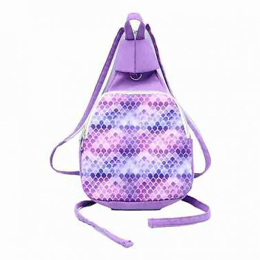 Small Purple Mermaid Canvas Daypack Backpack