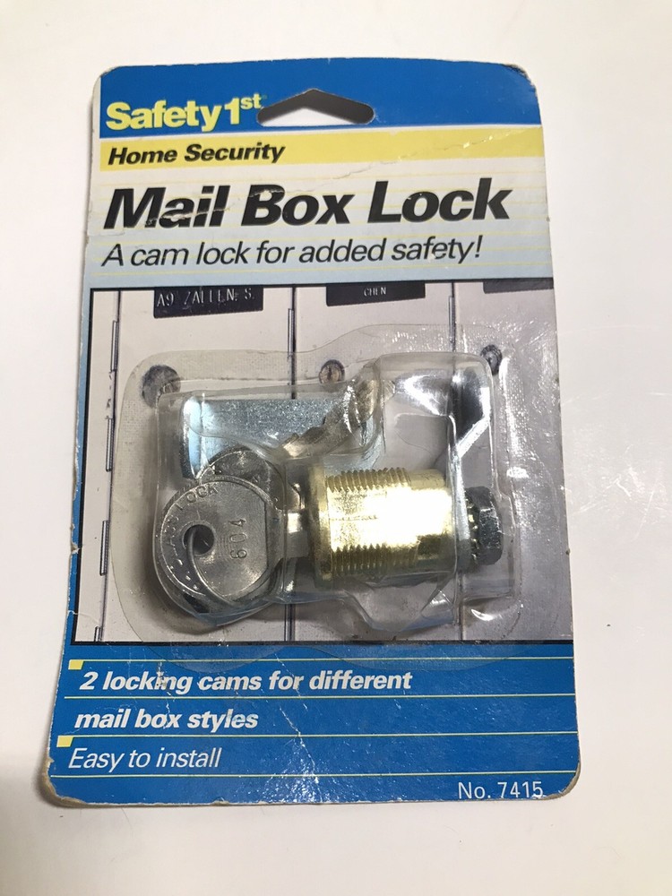 Vintage 1994 Safety 1st Home Security Mail Box Lock NOS Mailbox