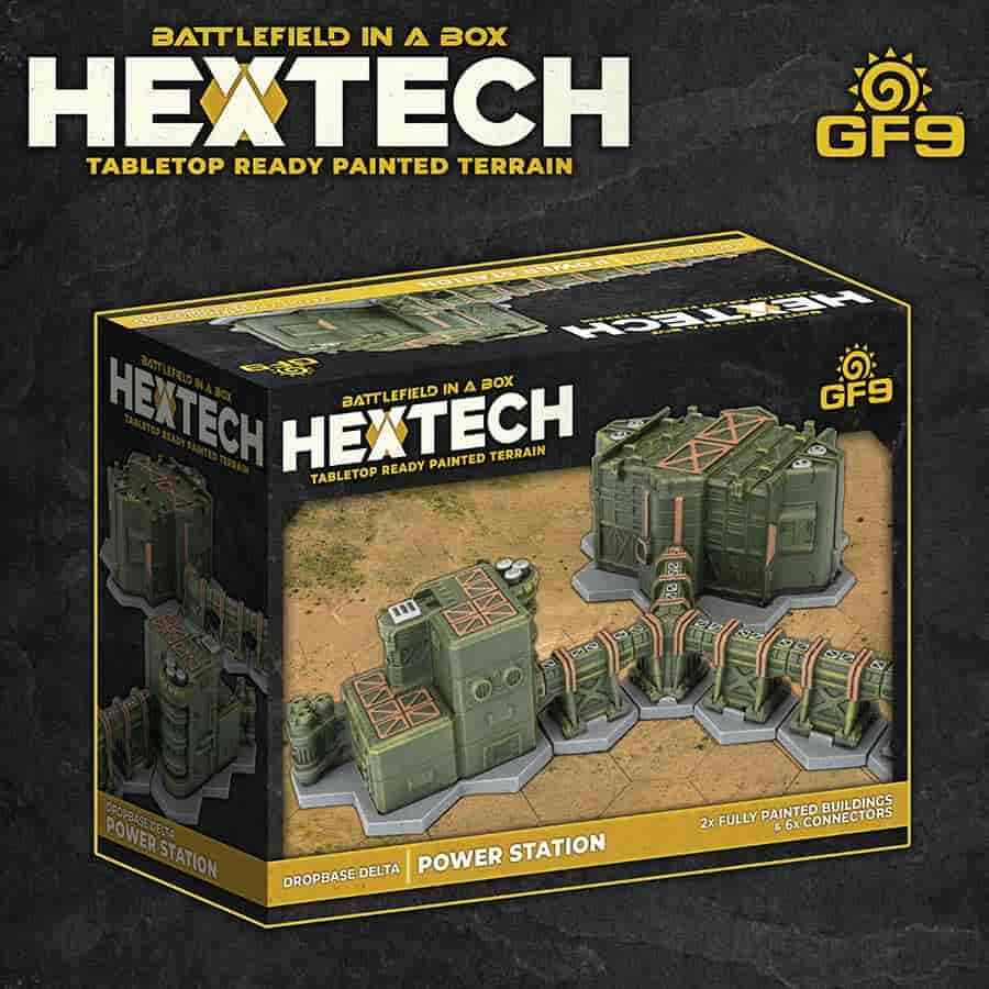 Battlefield in a Box Hextech Dropbase Delta Power Station Battletech Scenery