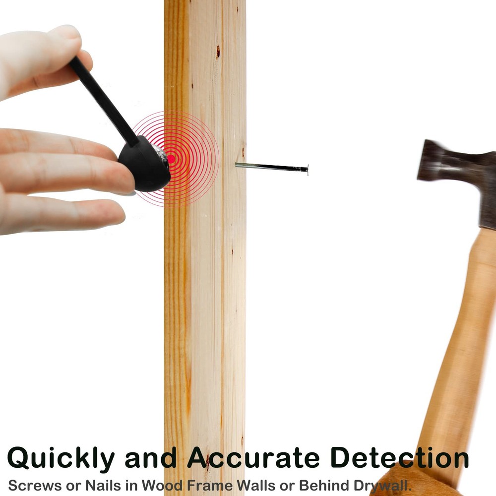 Stud Finder Wall Scanner, Magnetic With 27 Pounds of Pull Black