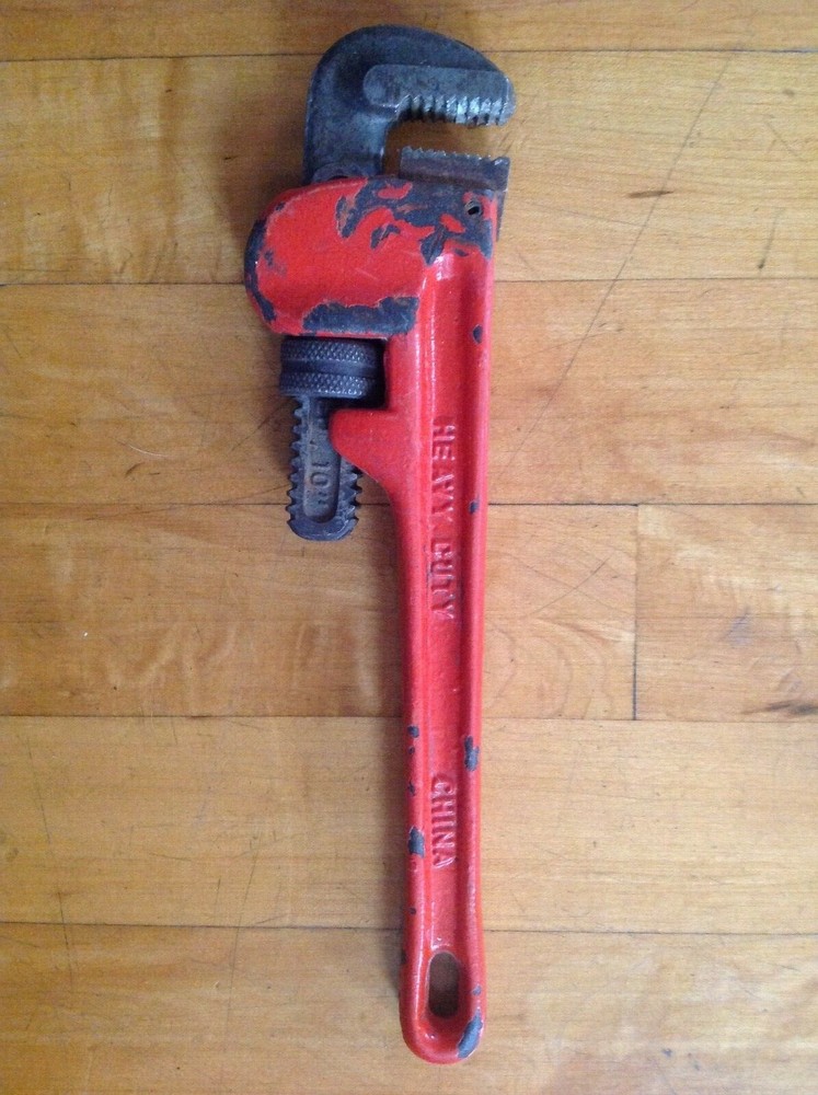 OHIO FORGE 10" PLUMBERS TOOL MONKEY WRENCH PIPE GRIPPER + TECH SPEC