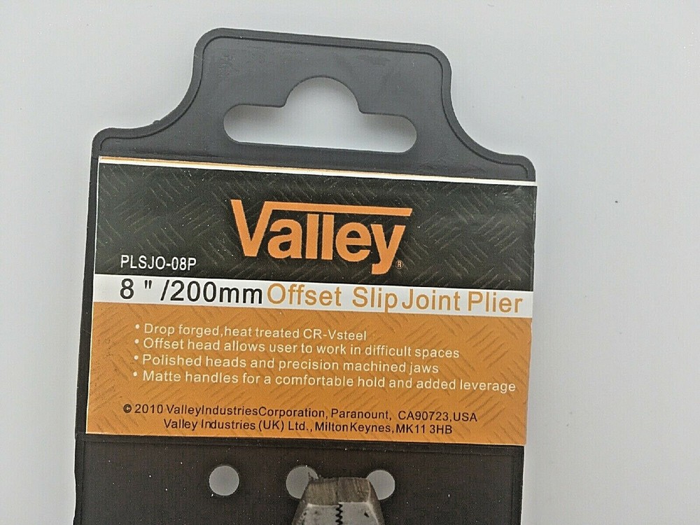 8" INCH OFFSET/ANGLE SLIP JOINT PLIERS