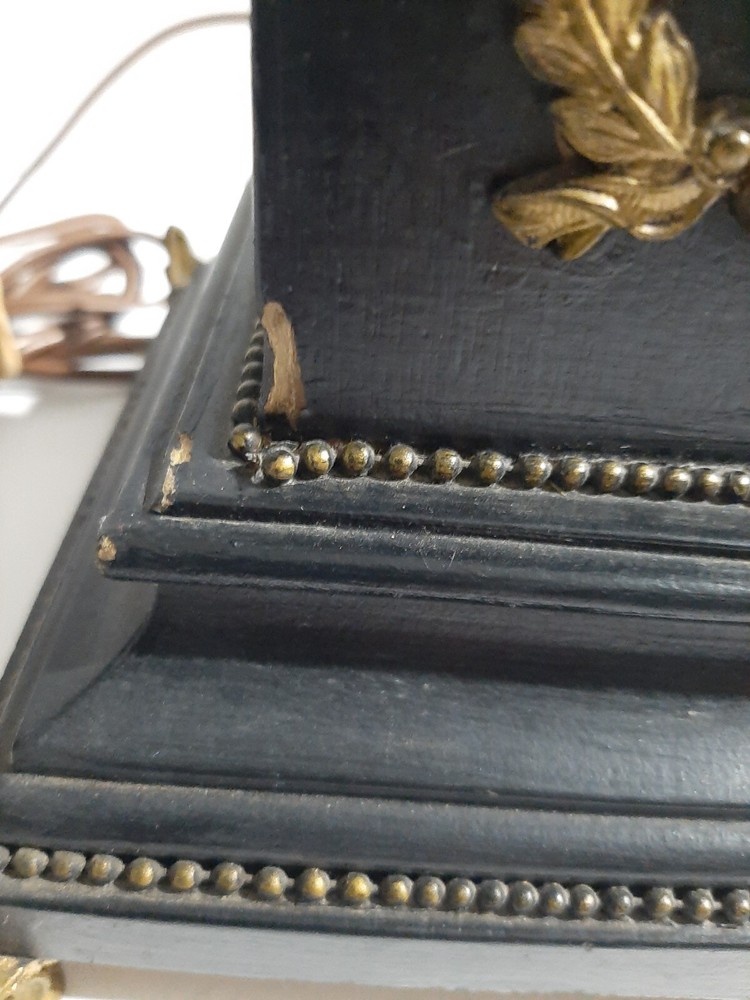 Antique Brass Column Table Lamp