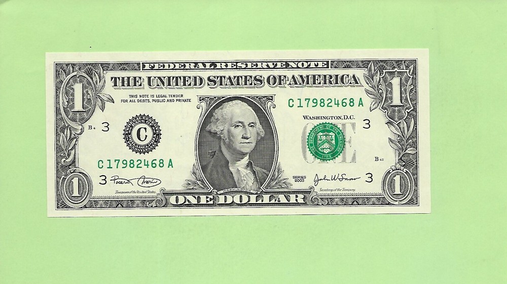 2003 ..UNCIRC $1  C 1798 2468 A .... 2003 $1  C-A      NICE NOTE      FRN
