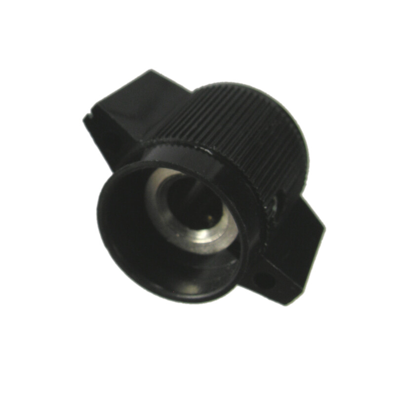 2Pc Black Pointer Control Knob White Indicator Aluminum Insert 2 Set Screws