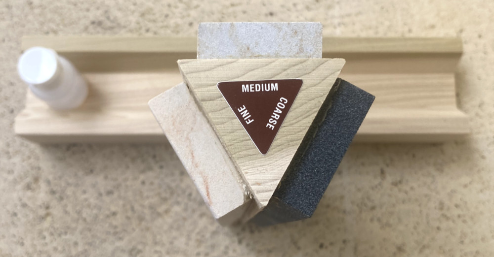 Tri 10 Arkansas Knife Sharpening Stone Kit