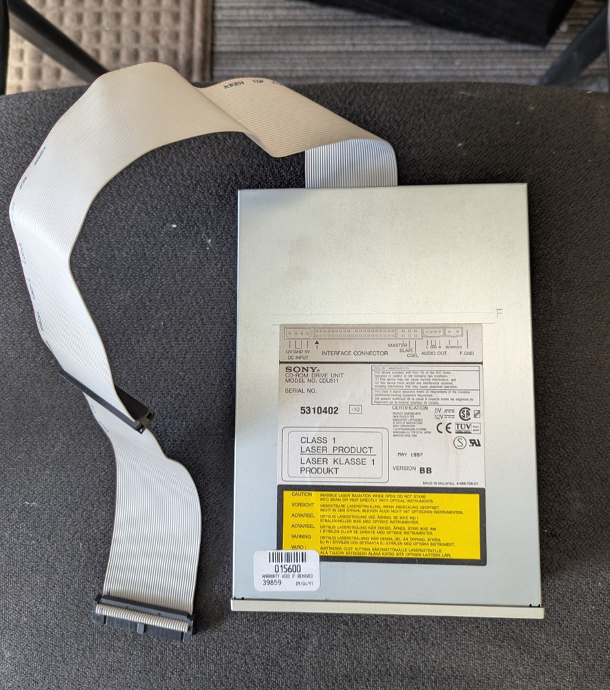 Sony IDE CD Drive w/ ribbon cable
