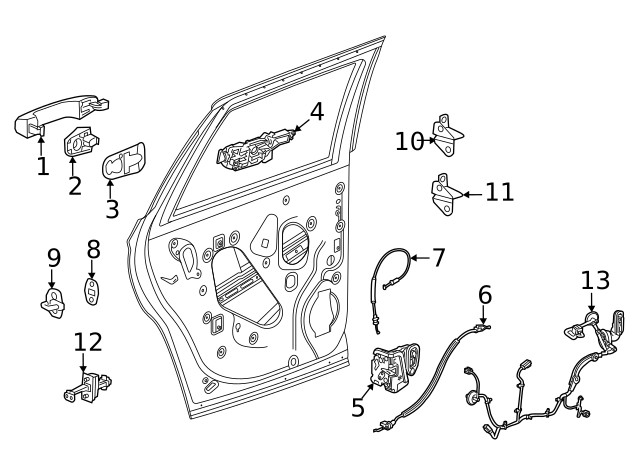 Genuine GM Lock Assembly 13546472