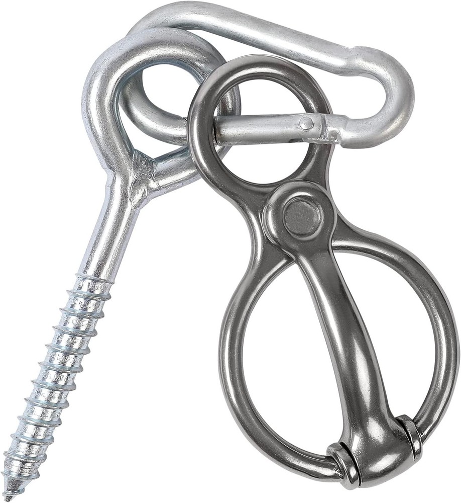 Horse Tie Ring Blocker Stainless Steel Prevents Pulling Back