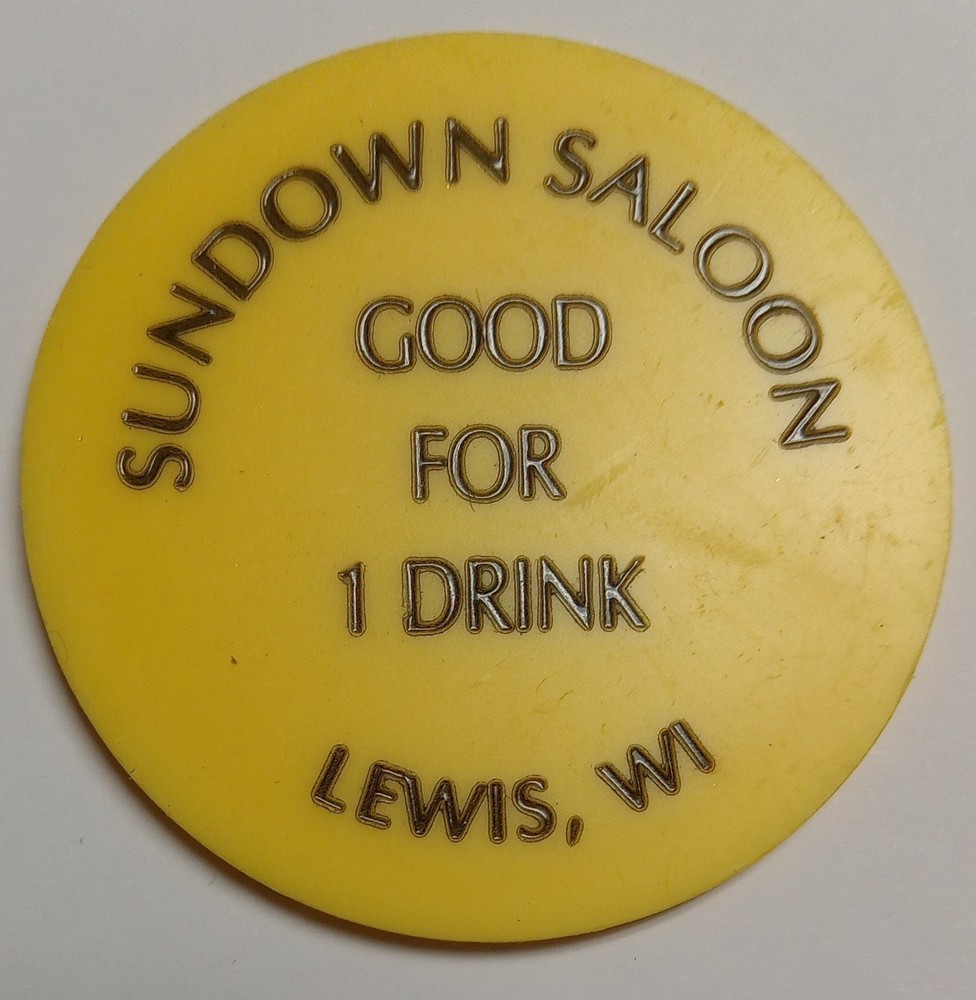 Plastic Trade Token Lewis Wisconsin