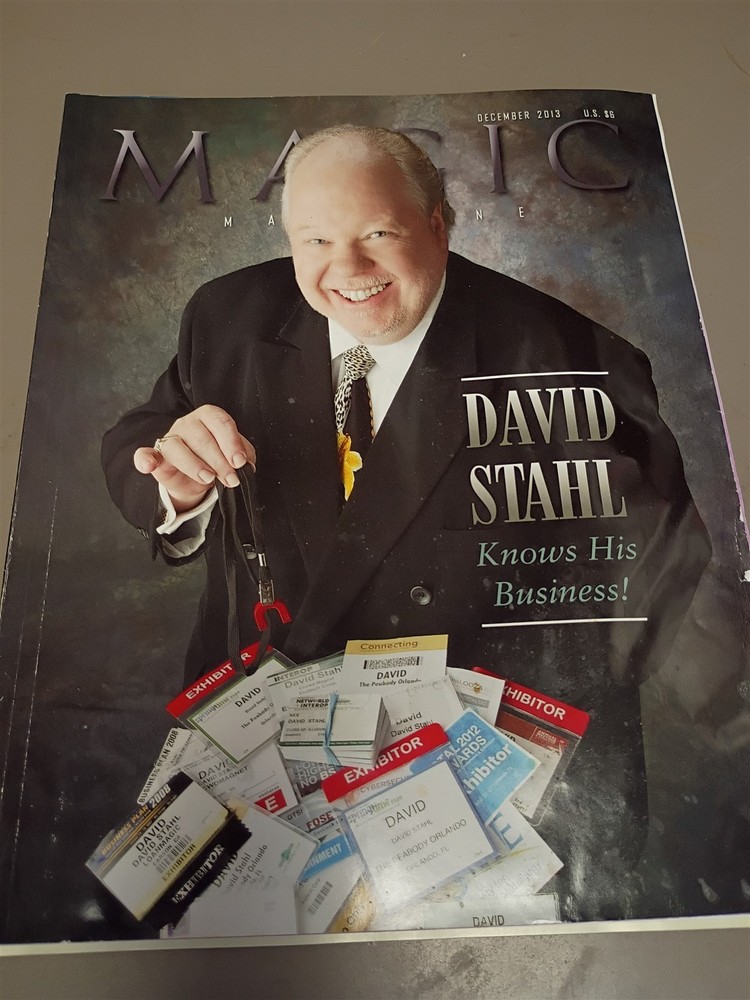 David Stahl Magic Magazine Issue December 2013 #12