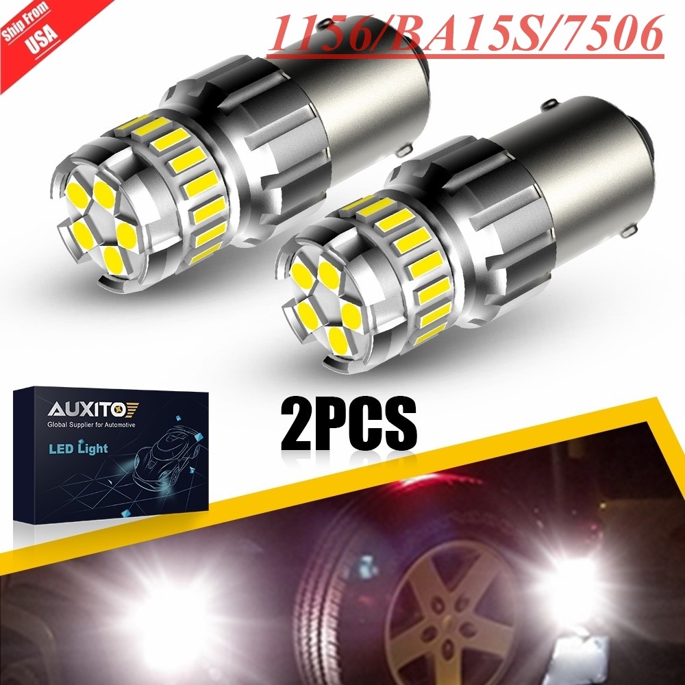 1156 7506 LED Reverse Backup Light Bulbs Super Bright 6500K Canbus Error Free