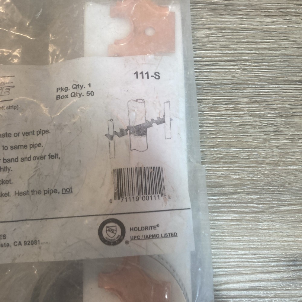 Holdrite 111-S Prefab Copper Pipe Support Sink Kit