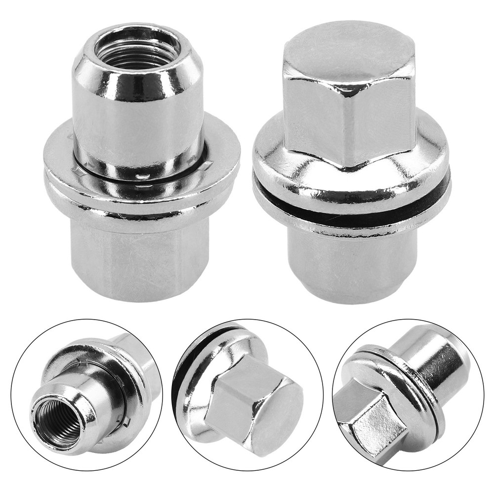 Car Wheel Nut High Quality Practical Silver Solid Design 22mm Brand New