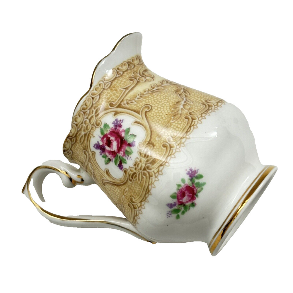 Vintage Royal Albert Devonshire Lace Cream Pitcher Tableware Bone China England.