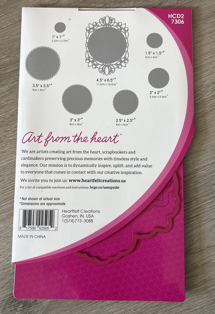Heartfelt Creations Decorative Circle Frames Die Set