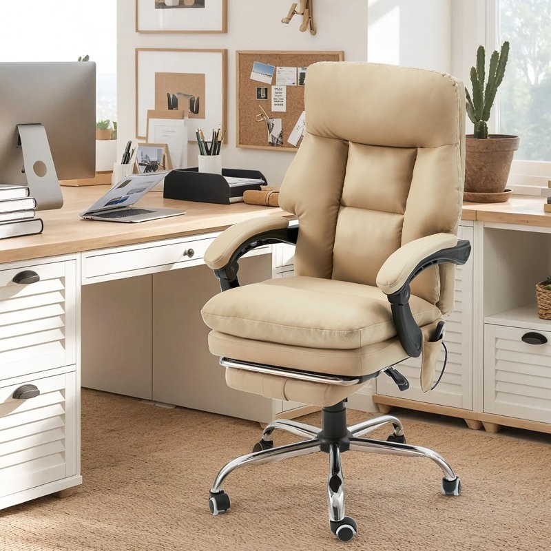 Office Chair With 6 Vibration Points, Height and angleadjustable