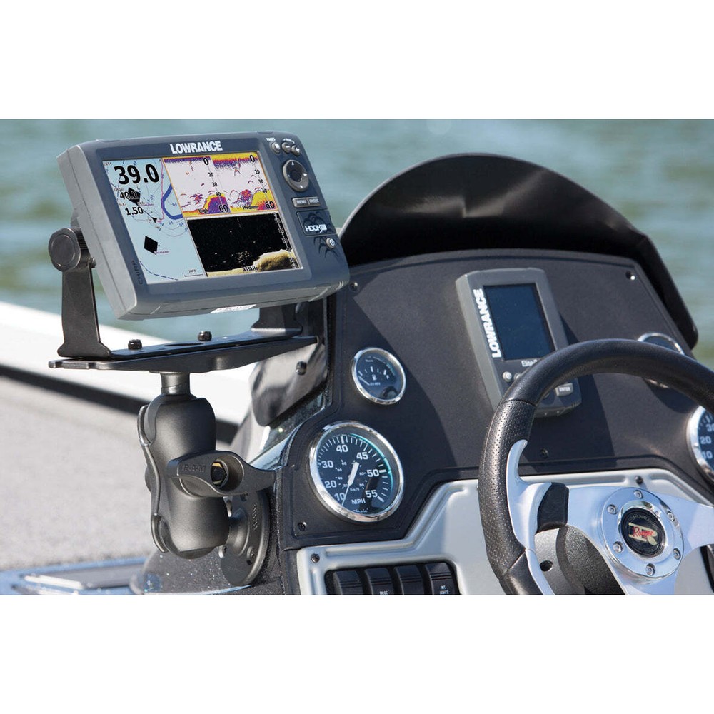 RAM-D-111-C-KNOB9H RAM Large Marine Electronics Mount with RAM H...