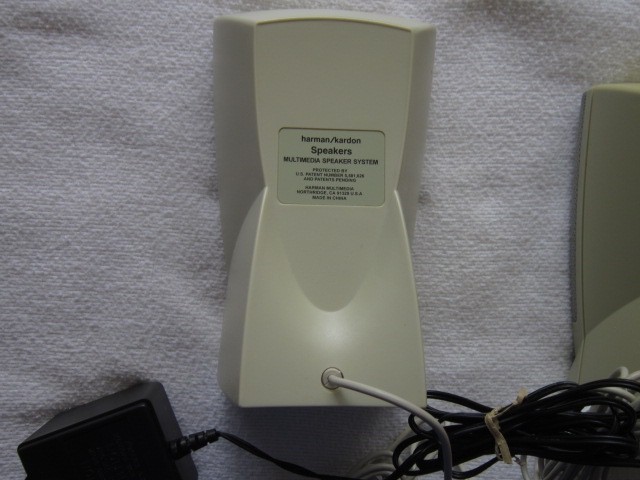 Retro Harmon/Kardon Multimedia Computer Speakers Set with Power Supply Tested
