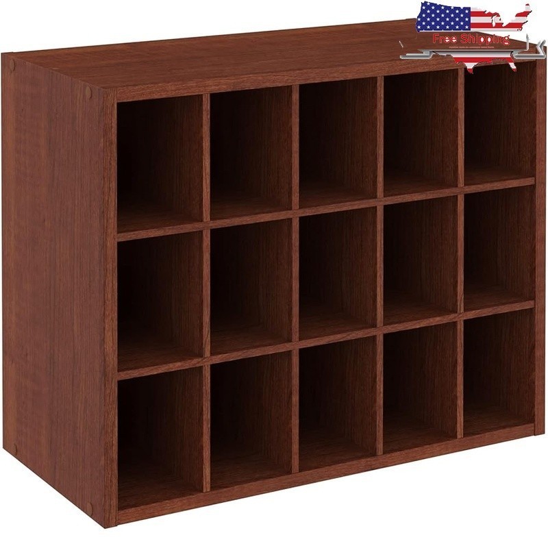 15 Cubes Stackable Shoe Organizer Storage Solution Closet Entryway Mudroom New