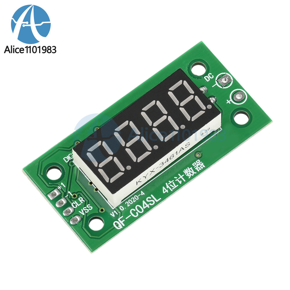 DC4-40V 0-9999 Electronic Digital Counter Module With Power Cut Memory Function