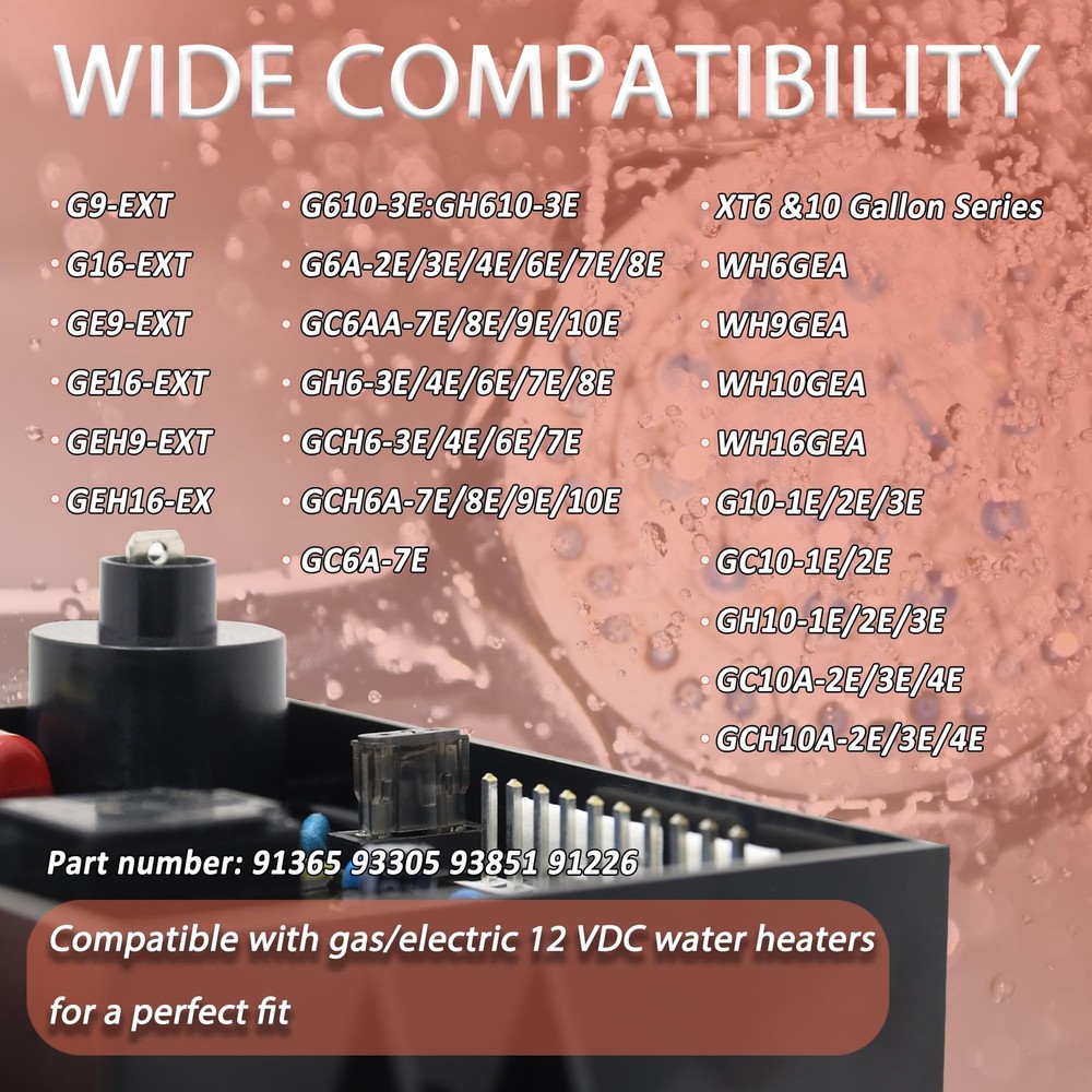 RV Water Heater Replacement Kit fit for Atwood & Dometic – Includes Black