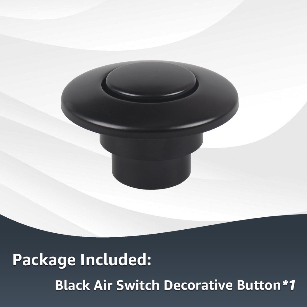 Garbage Disposal Air Switch Button For InSinkErator STCMTBLK Matte Black