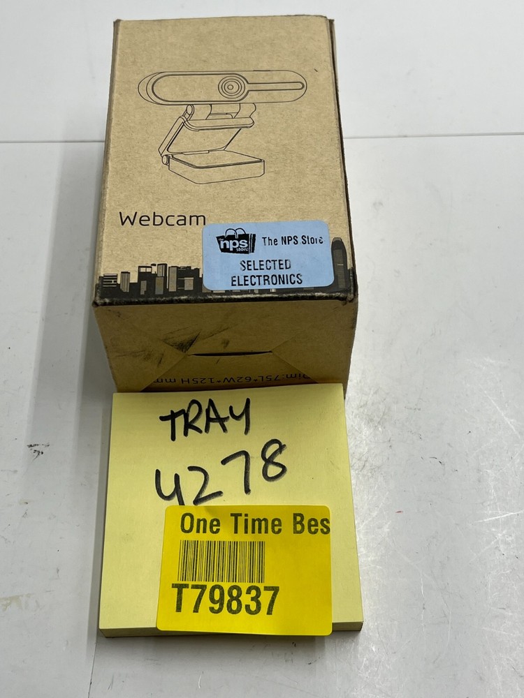 Webcam Black Pro Streaming Web Camera, W8A 8MP Webcam, 5.6mm, DC 5V