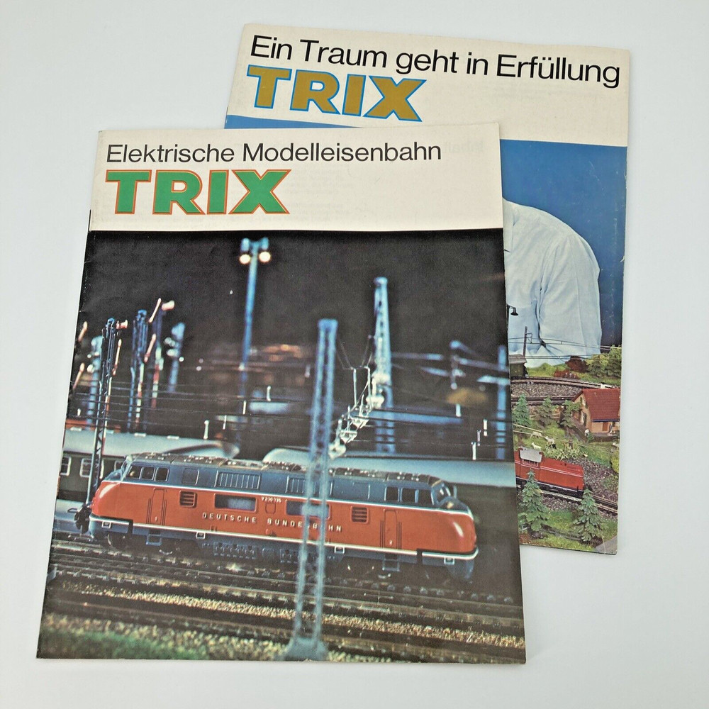 Trix Electric Model Train Railway Catalog 1966 German with Insert