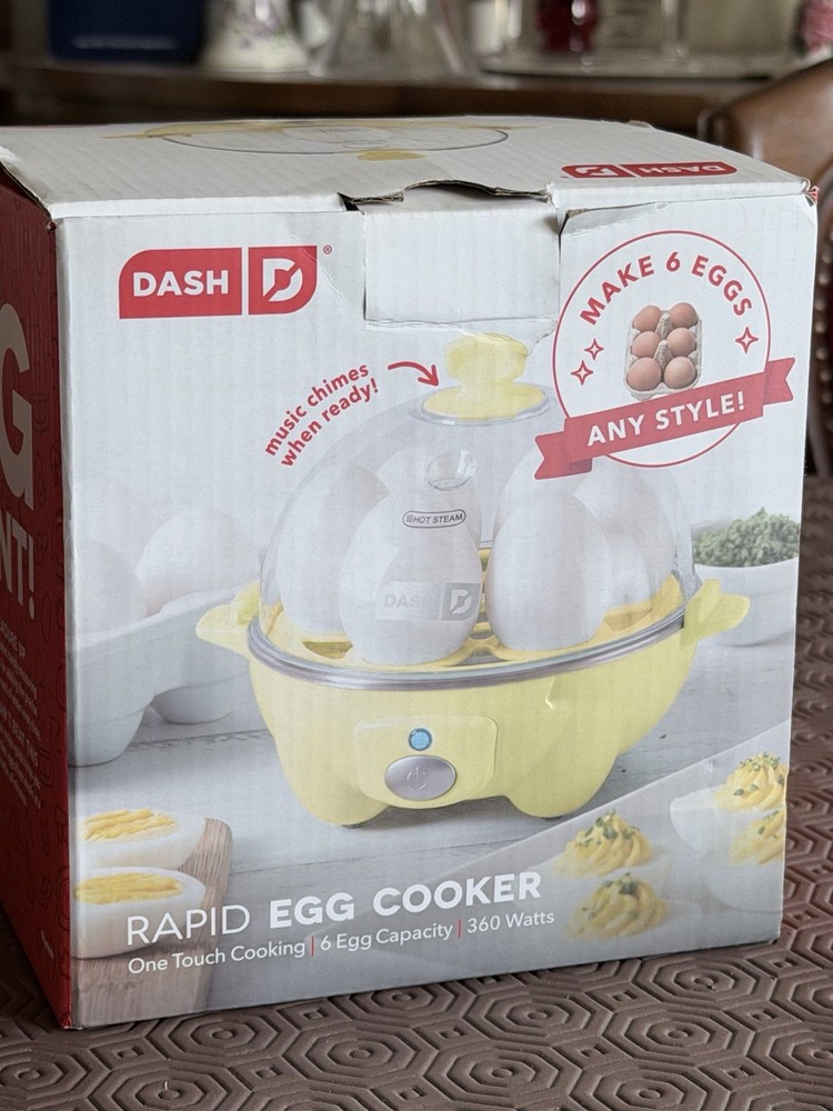 DASH Yellow 6 Egg Capacity Electric Rapid Hard Boiled Egg Cooker