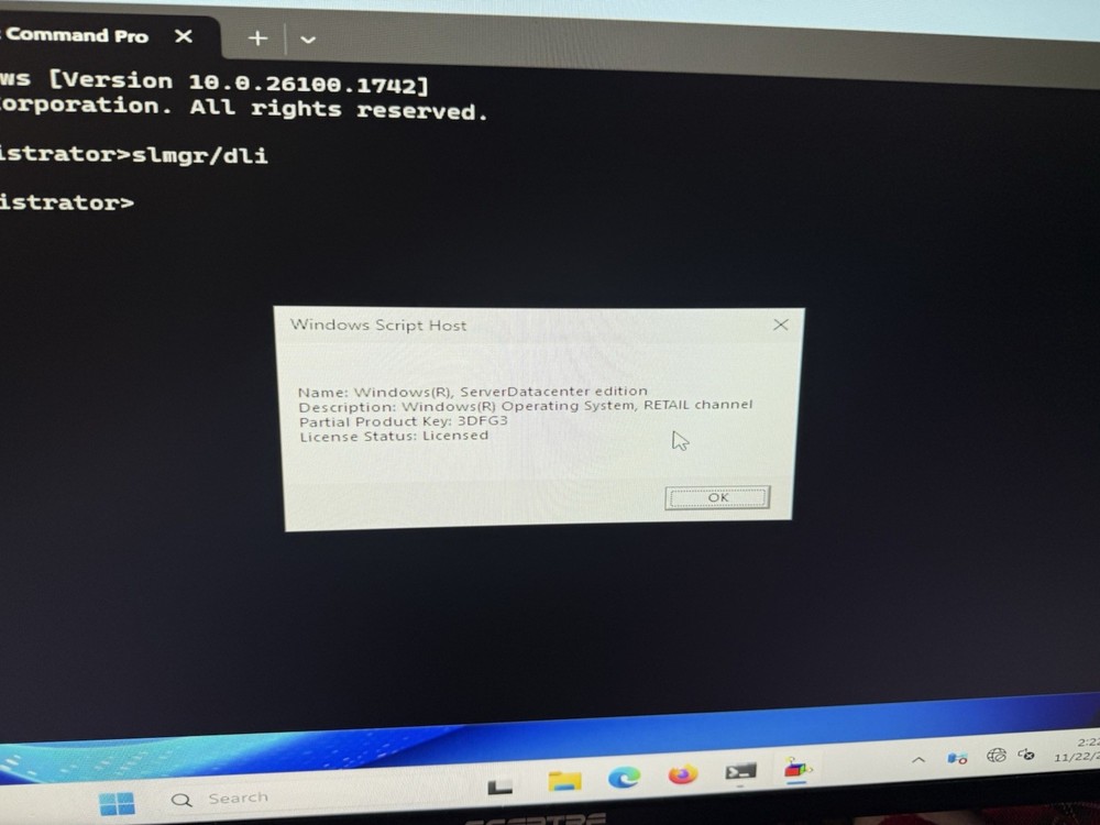 16 core Unlimited VMs WindowServer 2025 Datacenter RETAIL License - Transferable