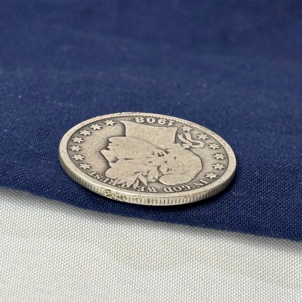 1908 Barber Half Dollar 50C 90% Silver