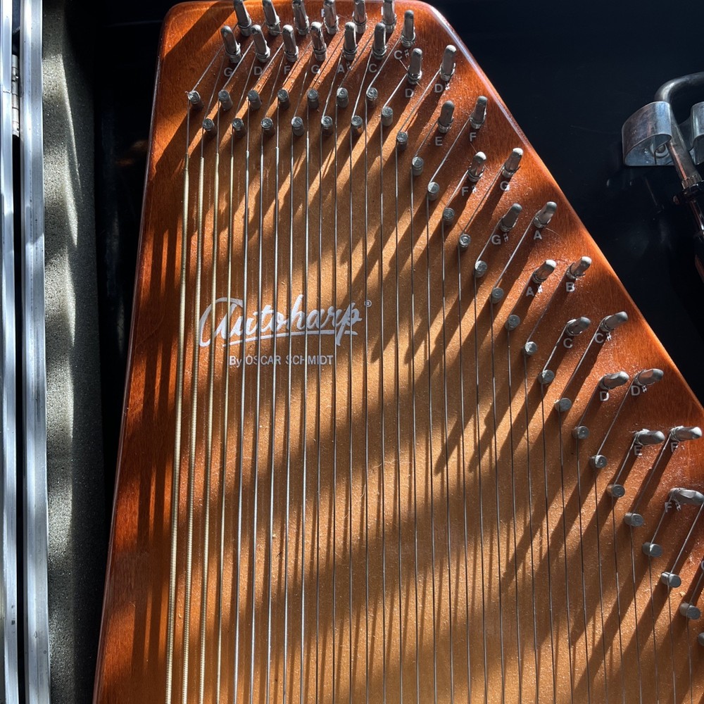 VINTAGE Oscar Schmidt autoharp 36 string With black case