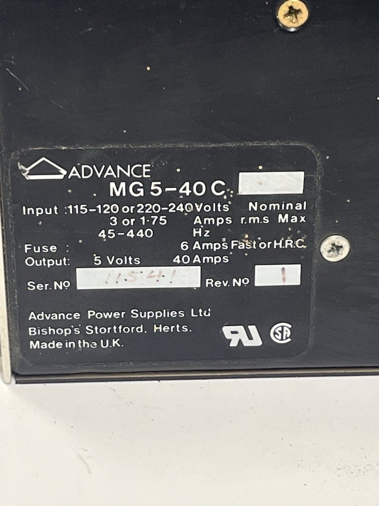 Advance MG5-40C Power Supply