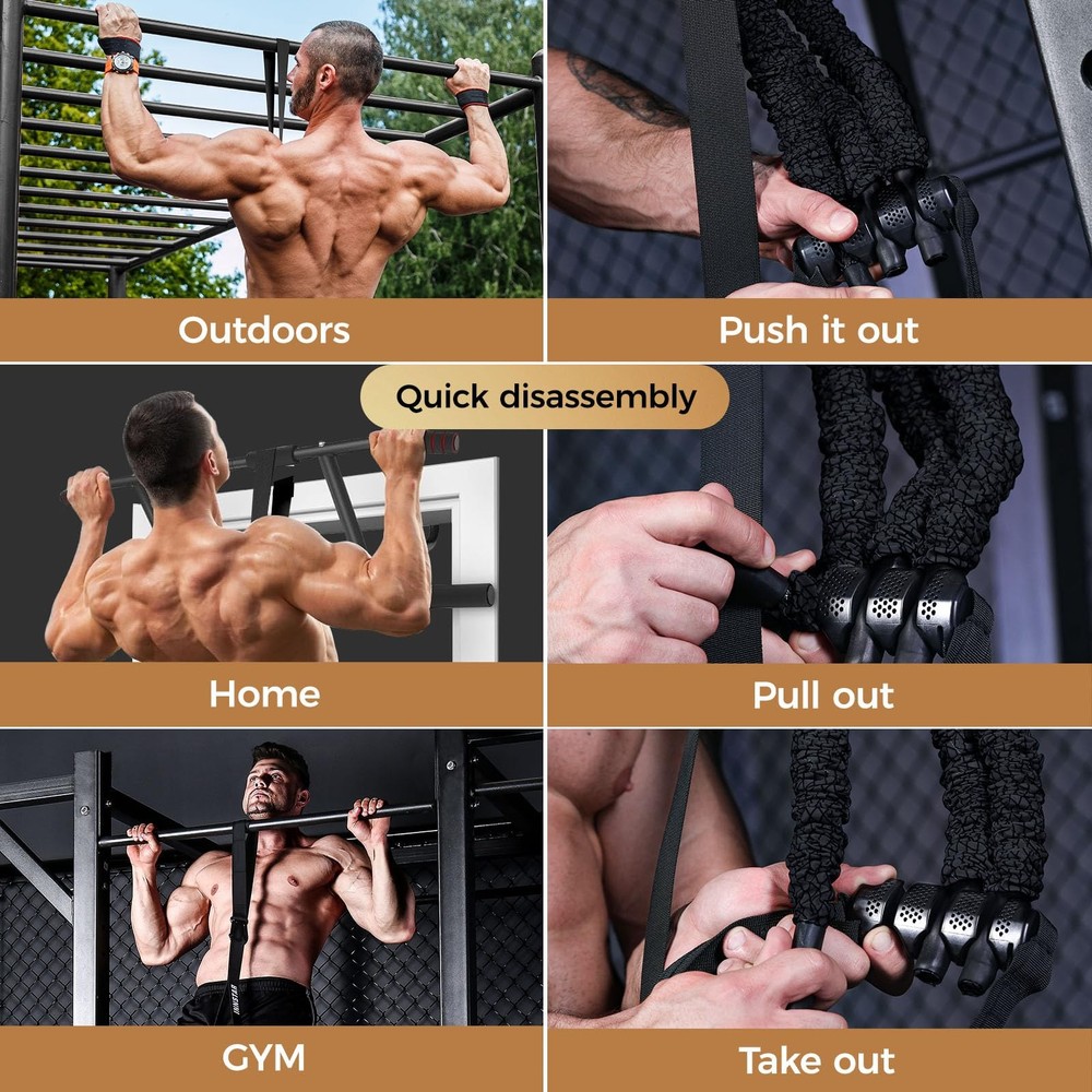 Pull Up Assistance Bands, Heavy Duty Resistance Band for Pull Up Assist, Adju...