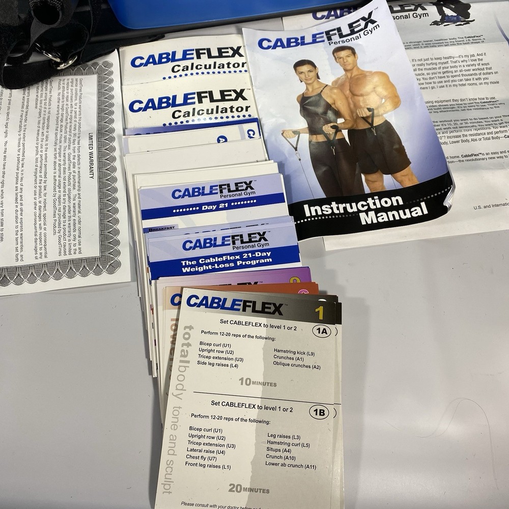 Cable Flex Personal Gym Compact Home Aerobic & Resistance Core Training Exercise