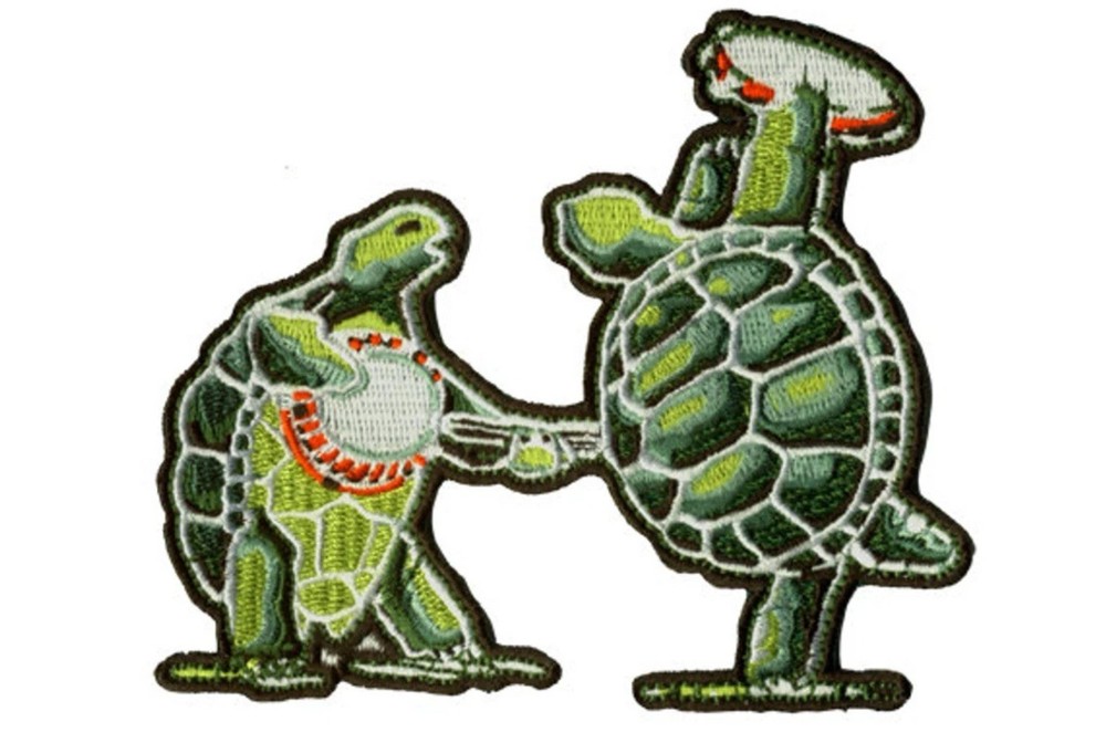 Grateful Dead Patch- Terrapin Station Turtles. 100% Embroidered
