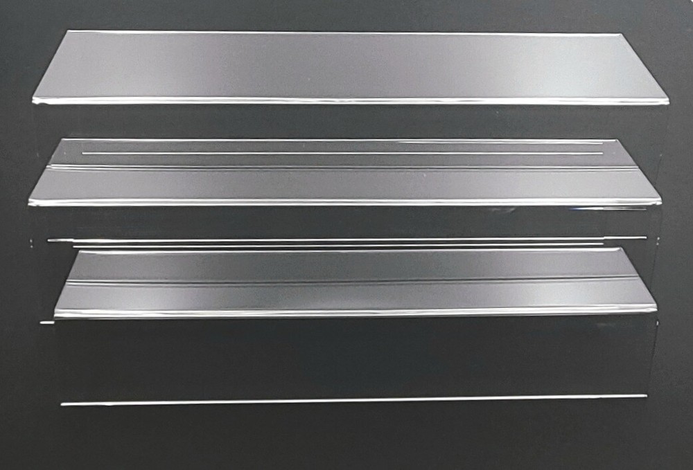 T'z Tagz Acrylic Step Display Stand Nesting Bar Style Riser Variation Set