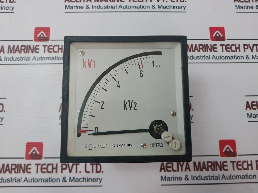 FRER Pointer AC Voltmeter 6,2 KV/100V