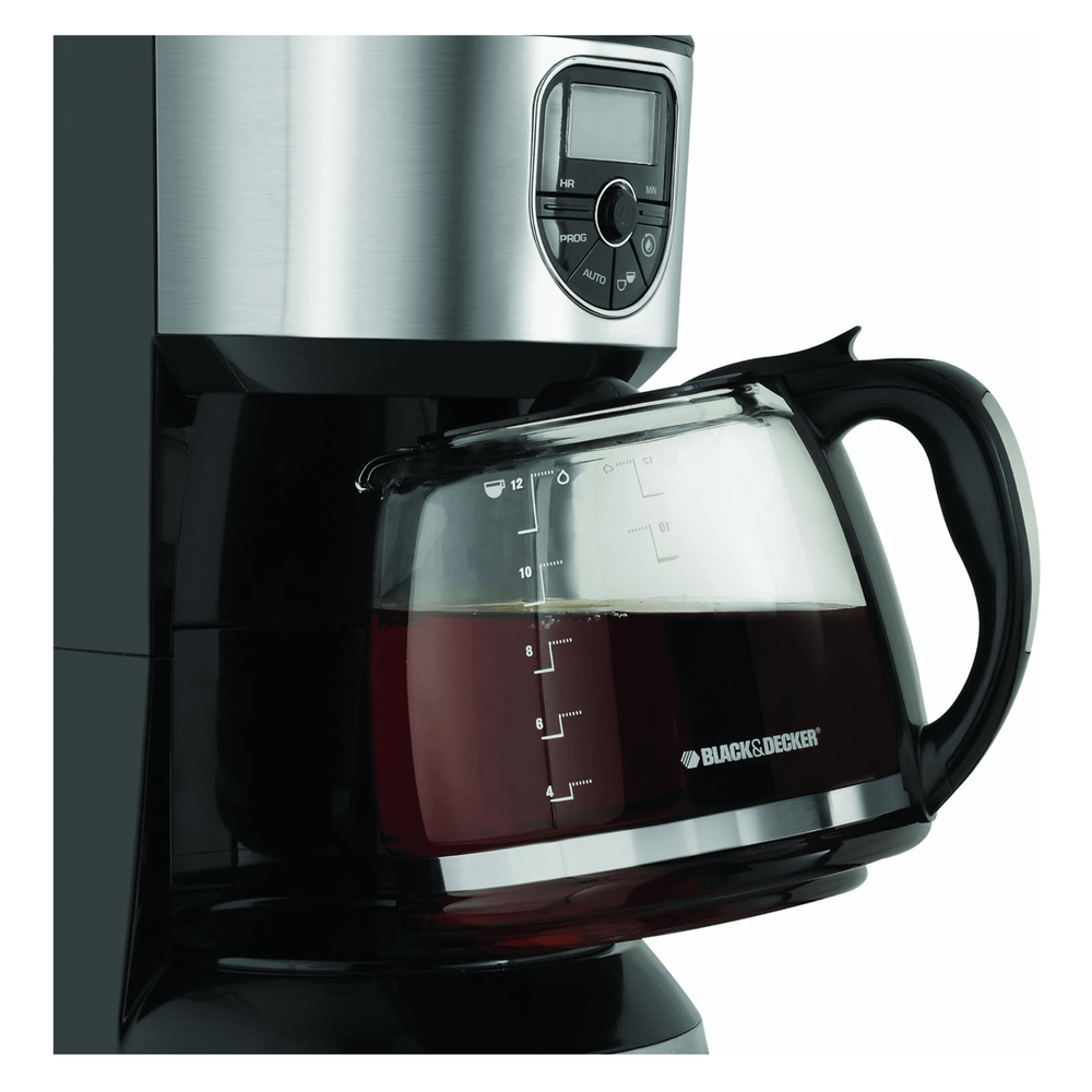 Black & Decker 12-Cup Programmable Coffeemaker with Quick Touch - REFURBISHED