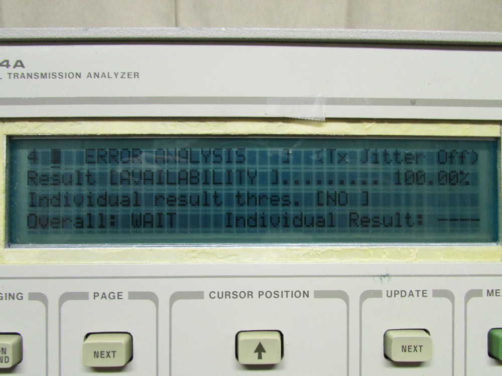 HP 3784A Digital Transmission Analyzer Has Opt H08